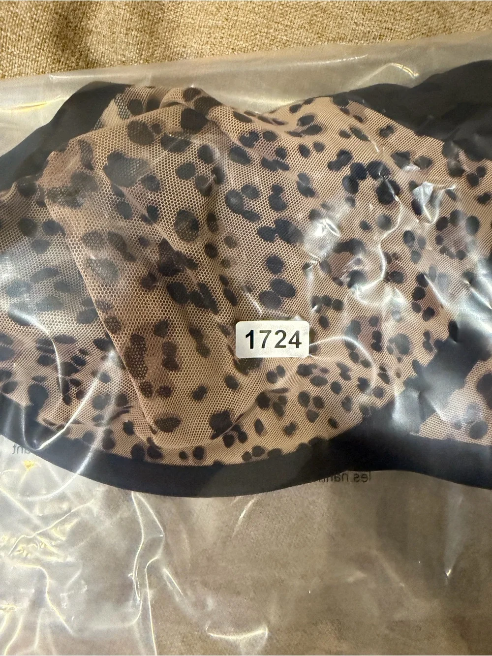 CUUP The Plunge bra is crafted from a sheer animal print mesh 36E